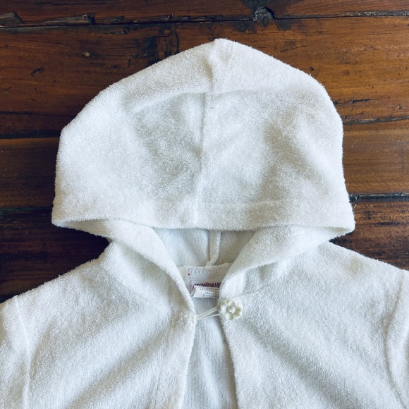 White Terry Cloth Swimsuit Cover Up - Picture 4 of 5